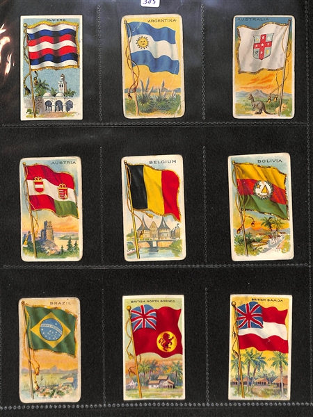 Lot Of 187 1910 T59 Flags Of All Nations (Almost Complete Set}