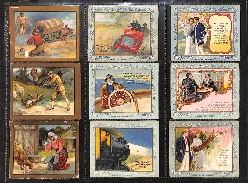 Lot Of 145 1910 Tobacco Cards w. 5 Hassan Cowboys