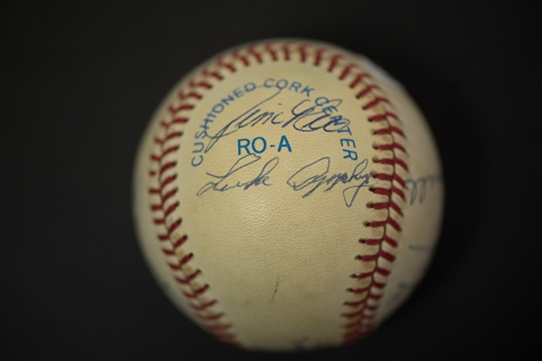 Hall of Famers OAL Baseball Signed By 13 Players w. Lefty Gomez, Mize, More! - JSA