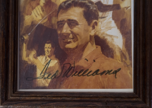 Ted Williams Signed 5x6 1/2 Color Print - JSA LOA