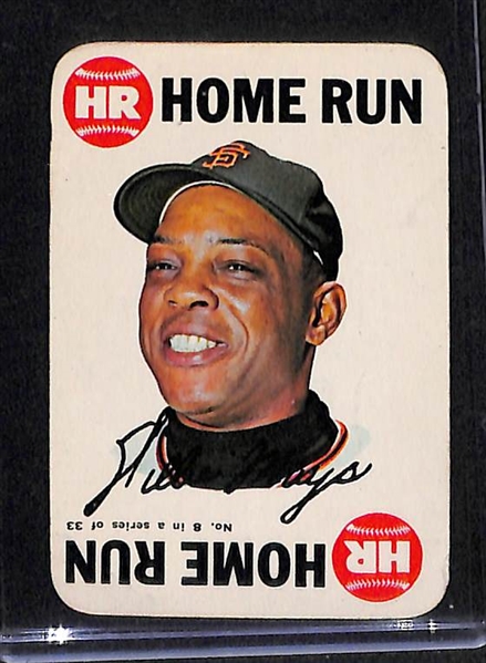 Lot of 6 Topps Baseball Cards from 1965-1968 w. Mays