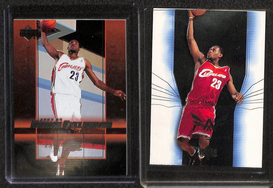 Lot Of 11 LeBron James Rookie & Parallel Cards