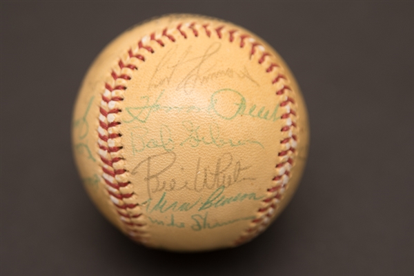 1962-63 St Louis Cardinals Team Signed Baseball - 25 Total Signatures Including Stan Musial