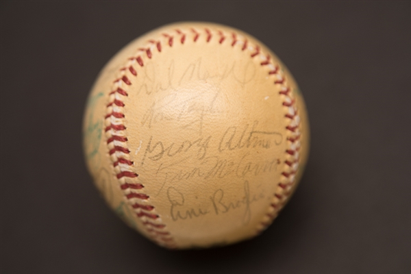 1962-63 St Louis Cardinals Team Signed Baseball - 25 Total Signatures Including Stan Musial