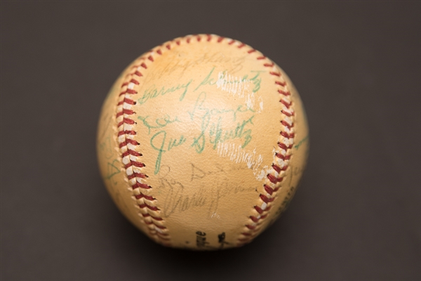 1962-63 St Louis Cardinals Team Signed Baseball - 25 Total Signatures Including Stan Musial