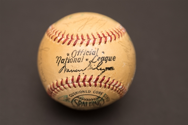 1962-63 St Louis Cardinals Team Signed Baseball - 25 Total Signatures Including Stan Musial