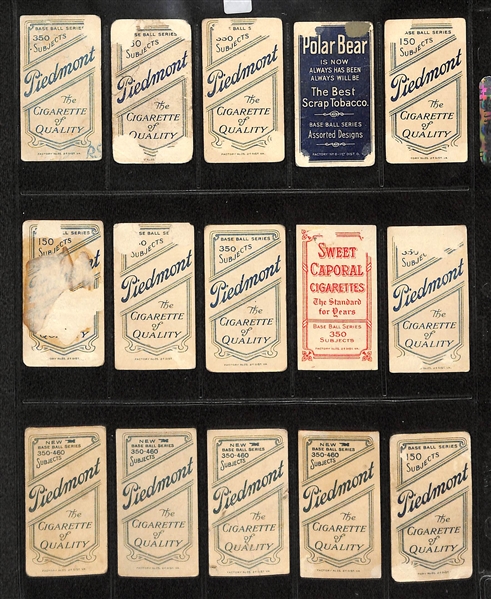 Lot of 15 T206 Boston Nationals Cards w. Buck Herzog