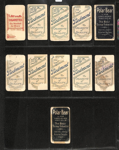 Lot of 11 T206 Chicago Cubs w. 2 Johnny Evers & Frank Chance