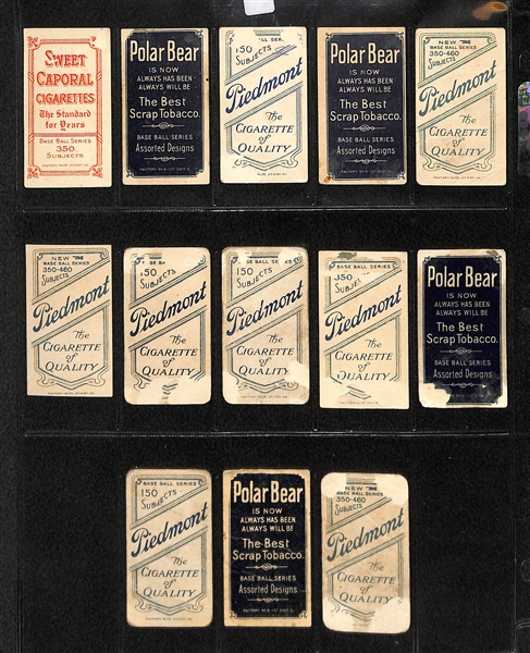 Lot of 13 T206 New York Giants Cards w. John McGraw & Joe Doyle Hands Above Head