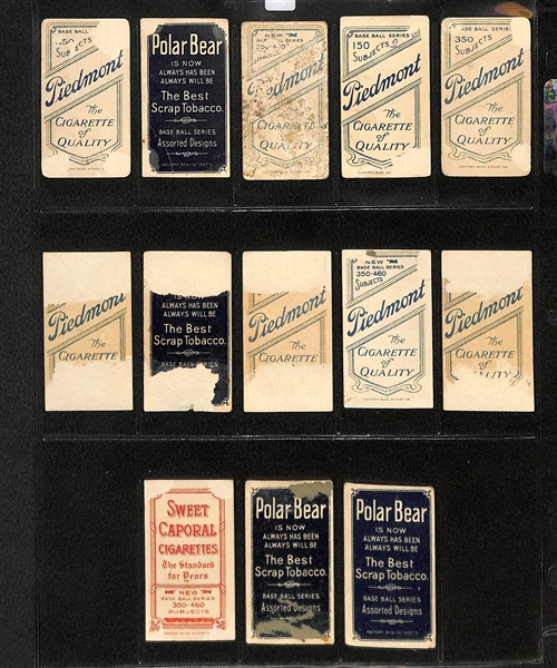 Lot of 13 T206 New York Giants Cards w. Rube Marquard (Portrait)