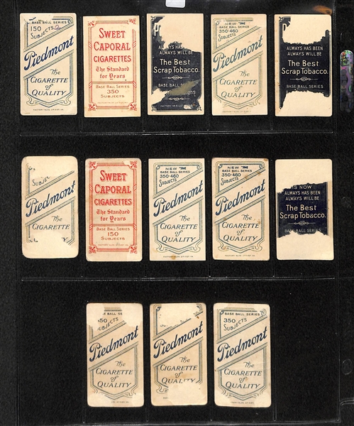 Lot Of 13 T206 New York Giants Cards w. Rube Marquard (Follow Through)