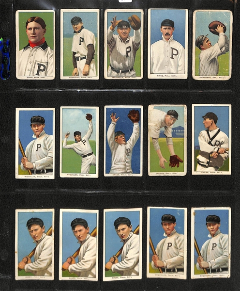 Lot Of 15 T206 Philadelphia Phillies Cards w. Red Dooin