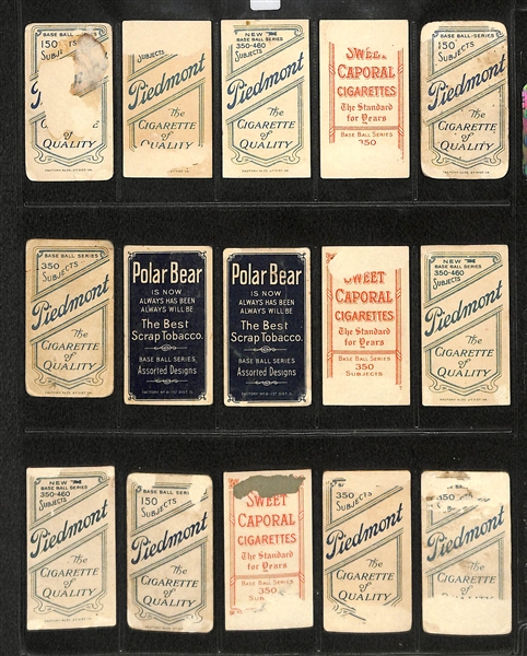 Lot Of 15 T206 New York Yankees Cards w. Chase & Chesbro