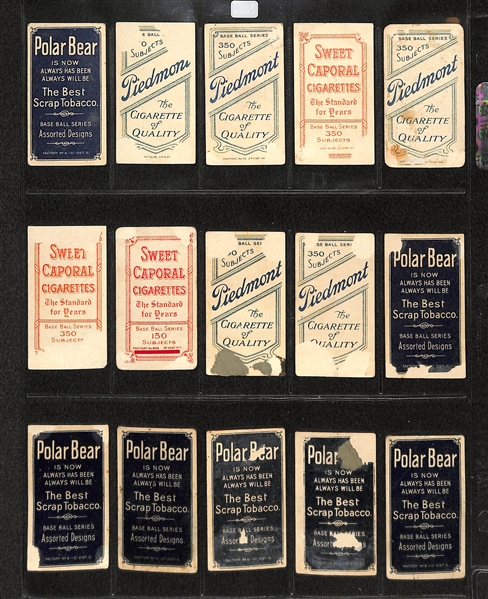 Lot Of 15 T206 Washington Senators Cards w. Gabby Street