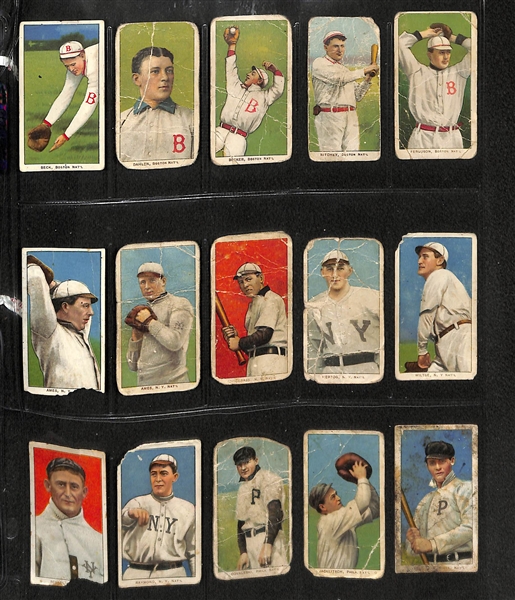 Lot Of 31 T206 Mixed Teams Cards (In Poor Condition) w. Addie Joss