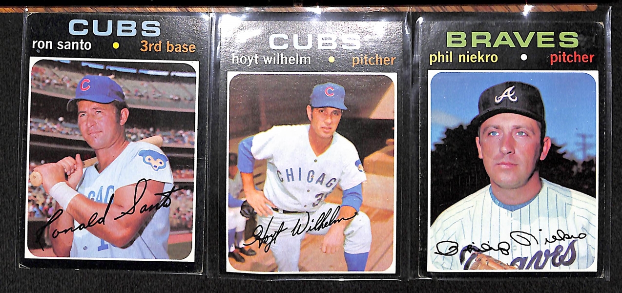 Lot Of 1250 Assorted 1970-71 Topps Baseball Cards w. Mets Team, Williams, Anderson, Santo, Harrelson, Stargell, Wills, Robinson