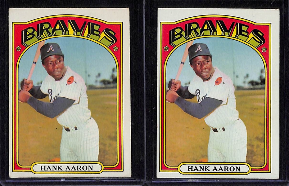 Lot Of 630 1972 Topps Baseball Cards w. Nolan Ryan, Jackson, Aaron, Fisk RC