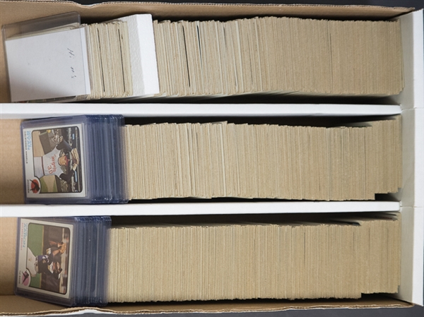 Lot Of 1600+ 1973 Topps Assorted Baseball Cards w. Aaron, Rose, Munson, Gossage RC, Ryan, Yaz, Jackson, Bench, 73 Assorted High Numbers, More!
