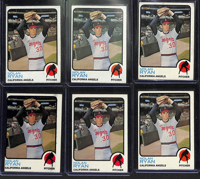 Lot Of 1600+ 1973 Topps Assorted Baseball Cards w. Aaron, Rose, Munson, Gossage RC, Ryan, Yaz, Jackson, Bench, 73 Assorted High Numbers, More!
