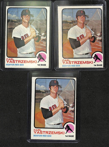 Lot Of 1600+ 1973 Topps Assorted Baseball Cards w. Aaron, Rose, Munson, Gossage RC, Ryan, Yaz, Jackson, Bench, 73 Assorted High Numbers, More!
