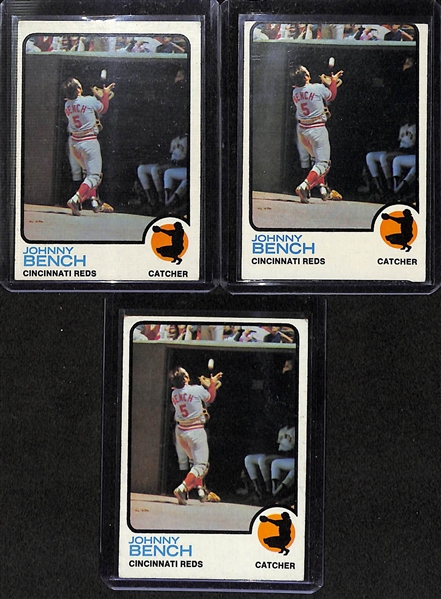 Lot Of 1600+ 1973 Topps Assorted Baseball Cards w. Aaron, Rose, Munson, Gossage RC, Ryan, Yaz, Jackson, Bench, 73 Assorted High Numbers, More!