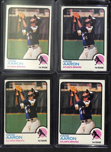 Lot Of 1600+ 1973 Topps Assorted Baseball Cards w. Aaron, Rose, Munson, Gossage RC, Ryan, Yaz, Jackson, Bench, 73 Assorted High Numbers, More!
