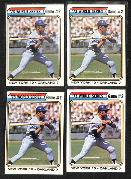 Lot Of 2000+ 1974-76 Topps Assorted Baseball Cards w. 1976 Brett, Yount, Eckersley RC, Bench,Schmidt, Winfield, More!