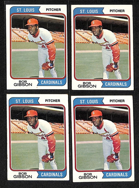 Lot Of 2000+ 1974-76 Topps Assorted Baseball Cards w. 1976 Brett, Yount, Eckersley RC, Bench,Schmidt, Winfield, More!
