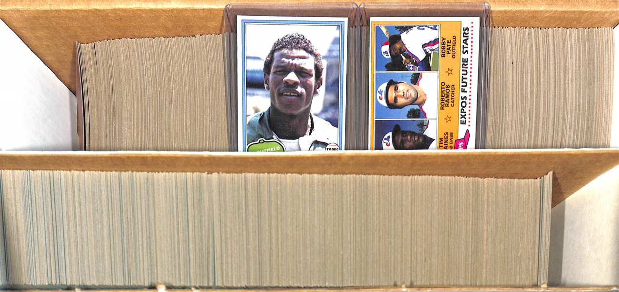 1980 & 1981 Topps Baseball Card Sets - Henderson & Tim Raines RCs
