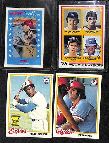 Lot Of 250+ Assorted Baseball Cards From 1972-1987 w. Stargett, Yaz, Perry, Aaron, Kaline, Marichal, More!