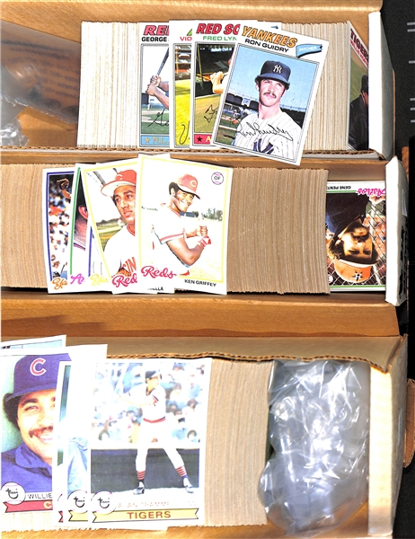 Lot Of 1500 Different 1977-79 Topps Baseball Cards