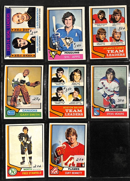 Lot Of 350+ Topps Hockey Cards 1970-82 - Lafleur, Hextall, Hextall, Rattlle, Potvin