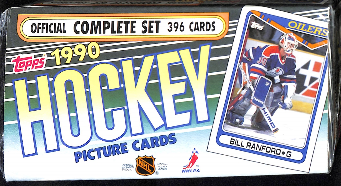 Lot Of 4 Sealed Hockey Wax Boxes & Set - 1990-91 Upper Deck, 1991-92 Upper Deck, 1992-93 Upper Deck, 1990 Topps Sealed Factory Set