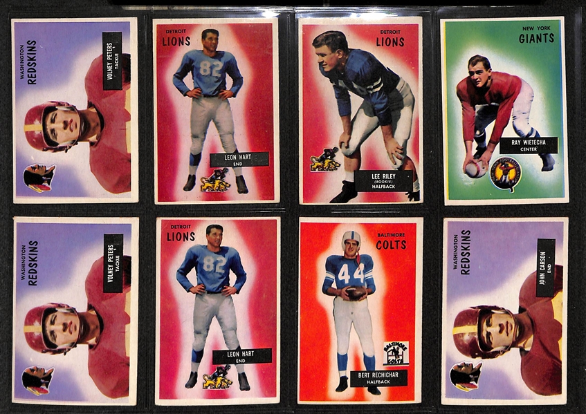 Lot Of 63 1954-55 Bowman Football Cards w. Ollie Matson, Pihos, Hart Fears, Nomellini, More