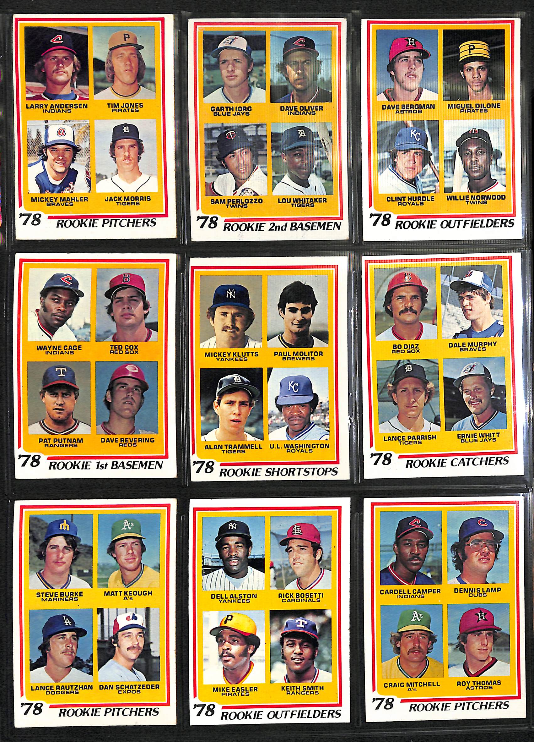 Lot detail 1978 topps complete baseball card set includes eddie