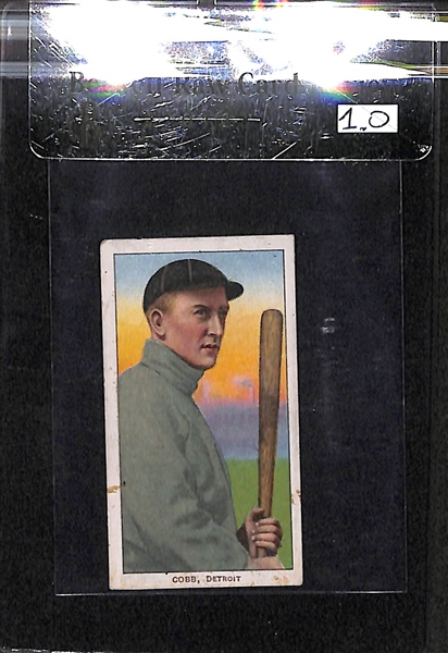 1909-11 T206 Ty Cobb - Bat Off Shoulder - Polar Bear Back - BVG 1.0 - Factory No. 6 - HOF