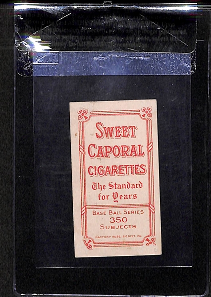 1909-11 T206 Sam Crawford - Throwing - Sweet Caporal Back - BVG 2.0 - HOF