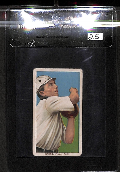 1909-11 T206 Home Run Baker - Polar Bear Back - BVG 2.5 - HOF