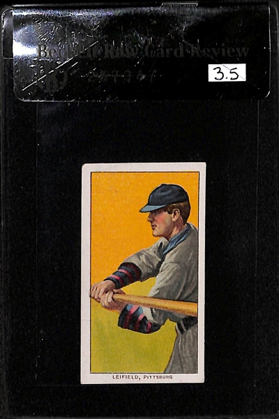 Lot of 2 1909-11 T206 Cards - Miller & Leifield - BVG 2.5 & 3.5