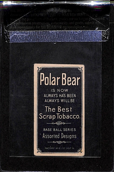 1909-11 T206 Rube Marquard - Follow Through - Polar Bear Back - BVG 3.0 - HOF