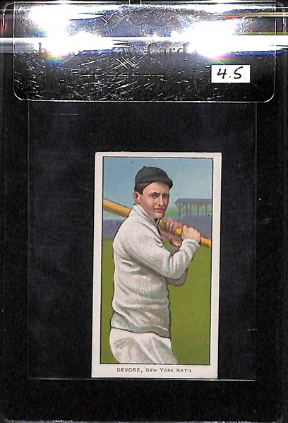 1909-11 T206 Josh Devore - Piedmont Back - BVG 4.5