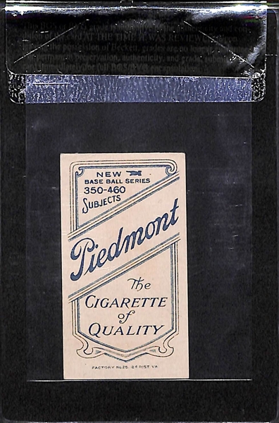 1909-11 T206 Josh Devore - Piedmont Back - BVG 4.5