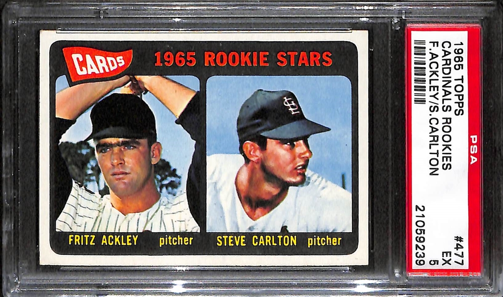 Mike Schmidt Rookie BVG 4.5 & Steve Carlton Rookie PSA 5