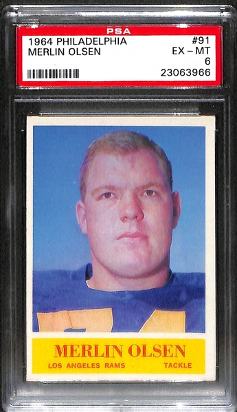Lot Of 3 Football Graded Rookie Cards From 1960's w. Gale Sayers