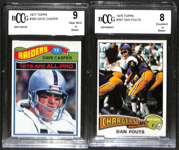 Lot Of 6 Football Graded Rookie Cards From 1970s w. Joe Greene