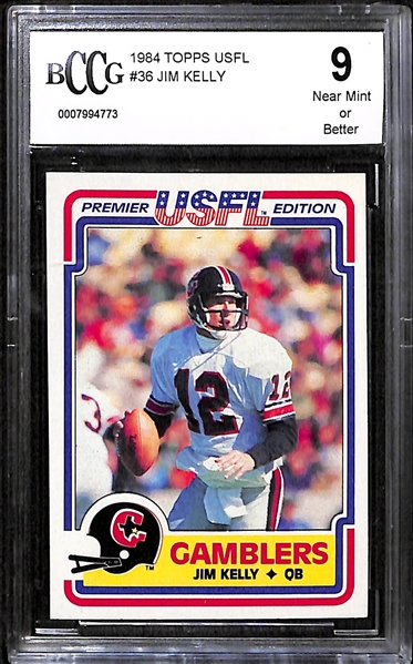 Lot Of 3 1984 Topps USFL Graded Rookie Cards w. Steve Young