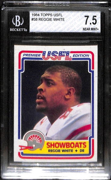 Lot Of 3 1984 Topps USFL Graded Rookie Cards w. Steve Young