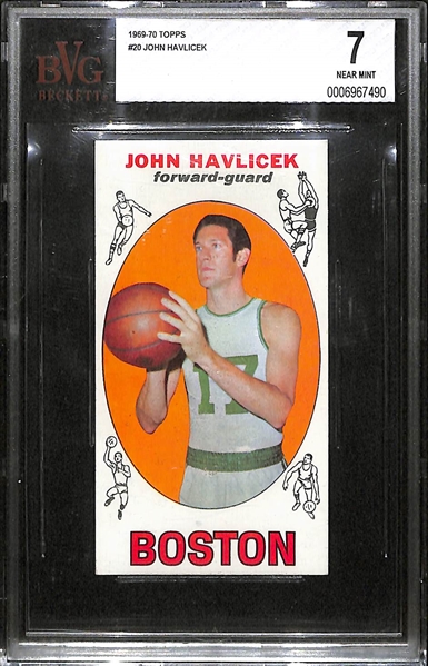 1969-70 Topps John Havlicek Rookie Card BVG 7
