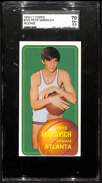 1970-71 Topps Pete Maravich Rookie Card SGC 5.5