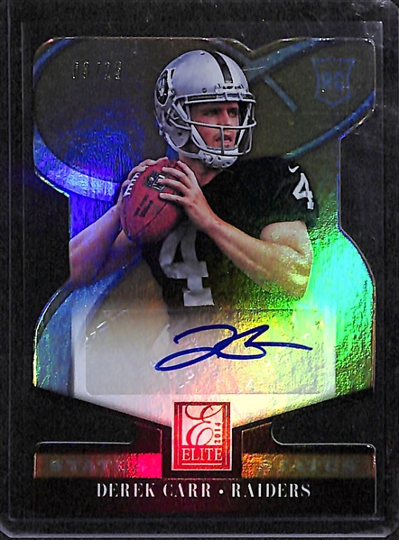 Derek Carr & Blake Bortles Autograph Rookie Cards